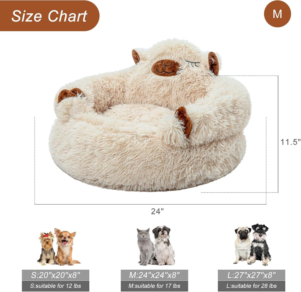 Best Friends by  The Original Calming Donut Dog Bed