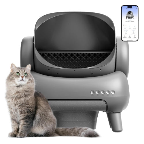 Open-Top Self Cleaning Cat Litter Box